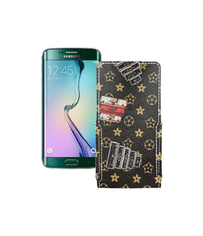 Чохол-флип з екошкіри для телефону Samsung Galaxy S6 Edge (G925)