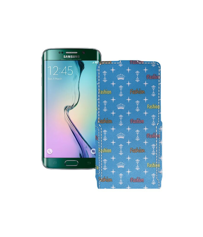 Чохол-флип з екошкіри для телефону Samsung Galaxy S6 Edge (G925)