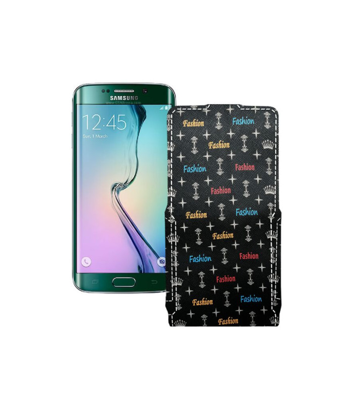 Чохол-флип з екошкіри для телефону Samsung Galaxy S6 Edge (G925)