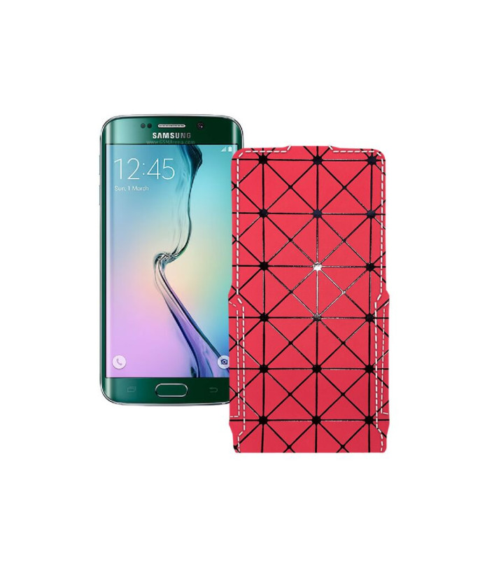 Чохол-флип з екошкіри для телефону Samsung Galaxy S6 Edge (G925)