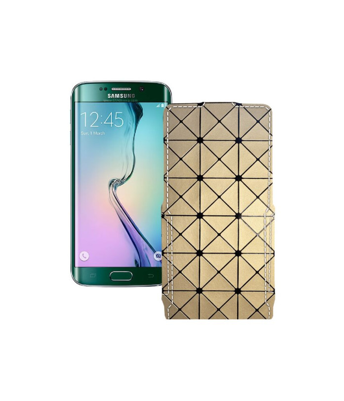 Чохол-флип з екошкіри для телефону Samsung Galaxy S6 Edge (G925)