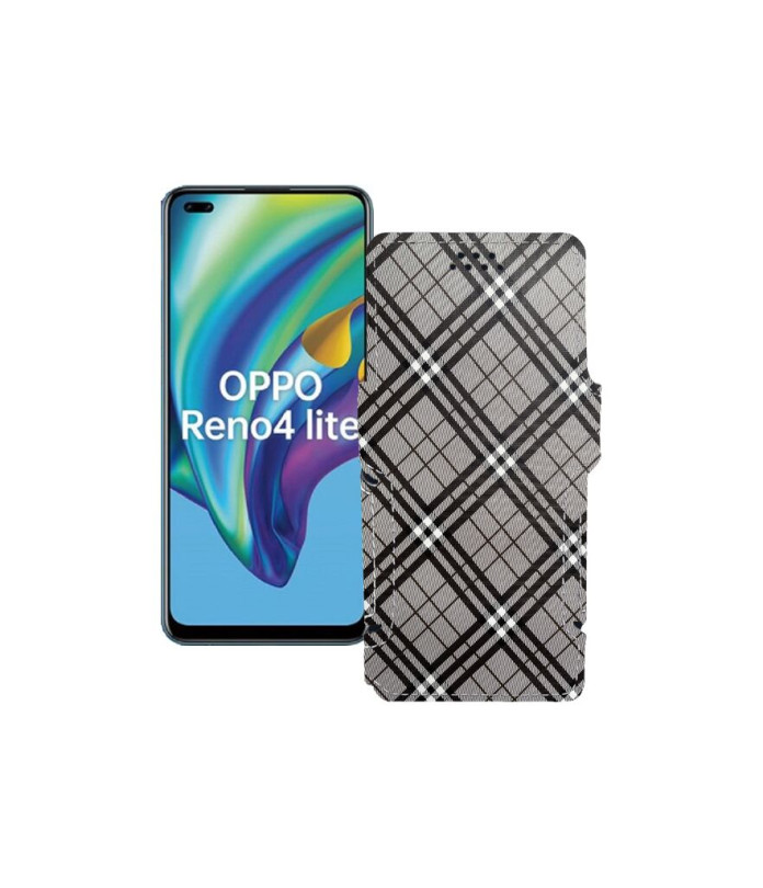 Чохол-книжка з екошкіри для телефону OPPO Reno 4 lite