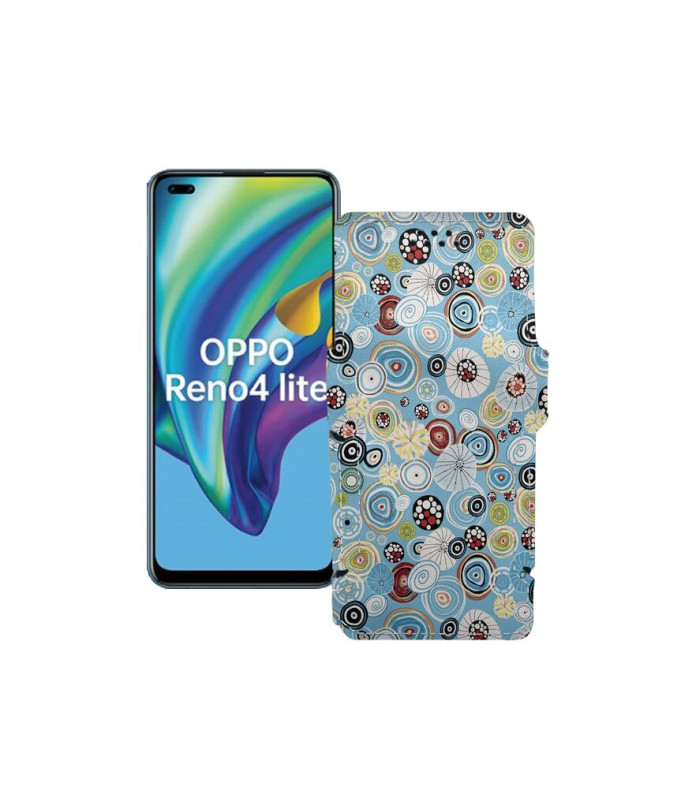 Чохол-книжка з екошкіри для телефону OPPO Reno 4 lite