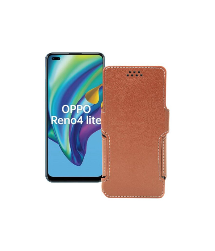 Чохол-книжка з екошкіри для телефону OPPO Reno 4 lite