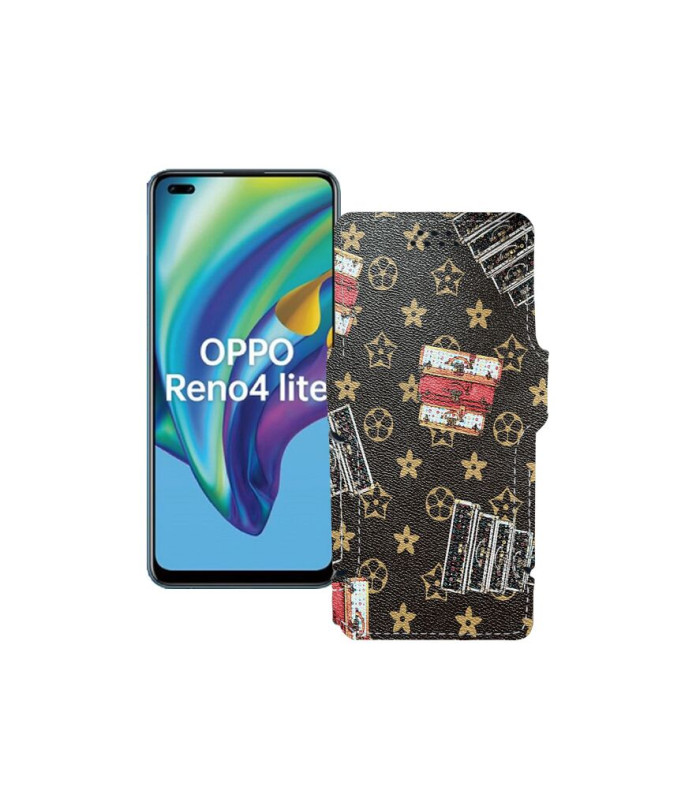 Чохол-книжка з екошкіри для телефону OPPO Reno 4 lite