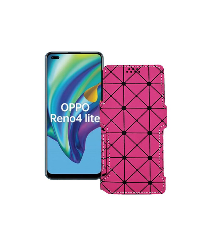 Чохол-книжка з екошкіри для телефону OPPO Reno 4 lite