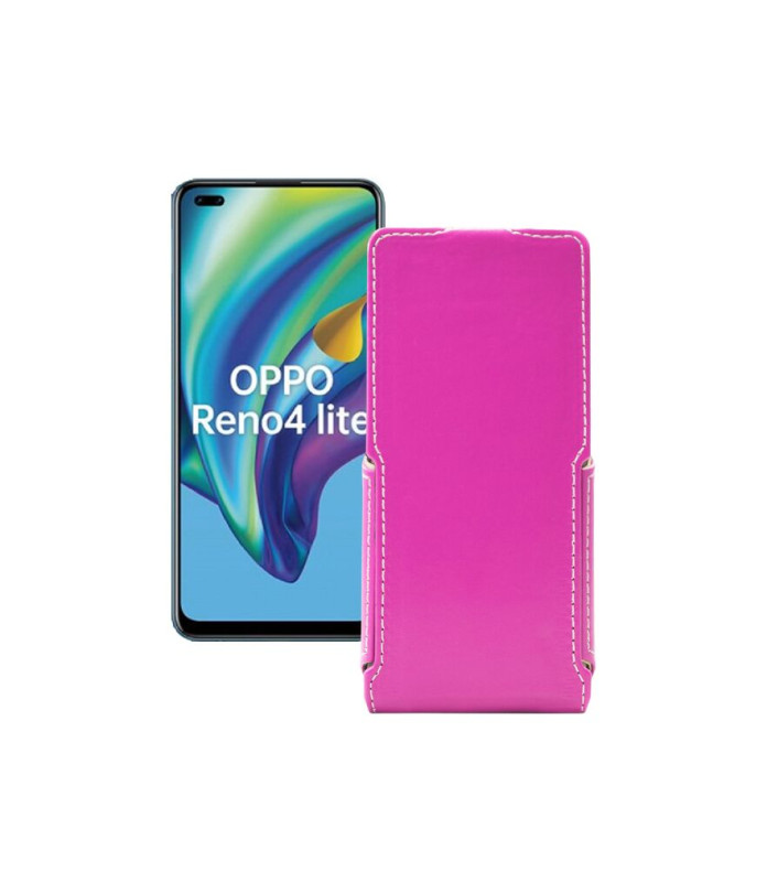 Чохол-флип з екошкіри для телефону OPPO Reno 4 lite