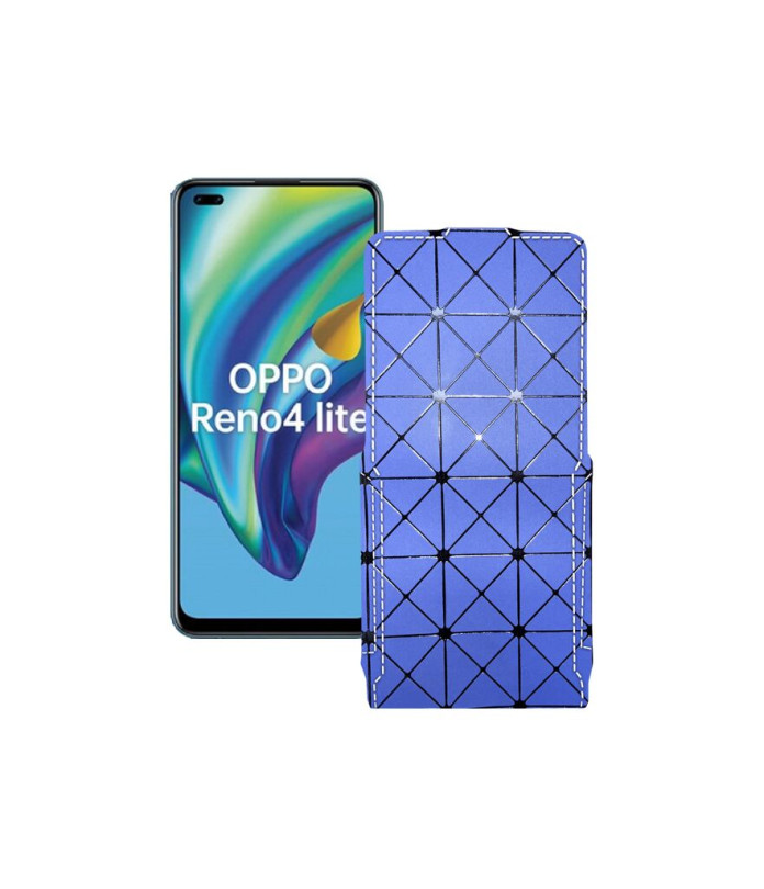 Чохол-флип з екошкіри для телефону OPPO Reno 4 lite