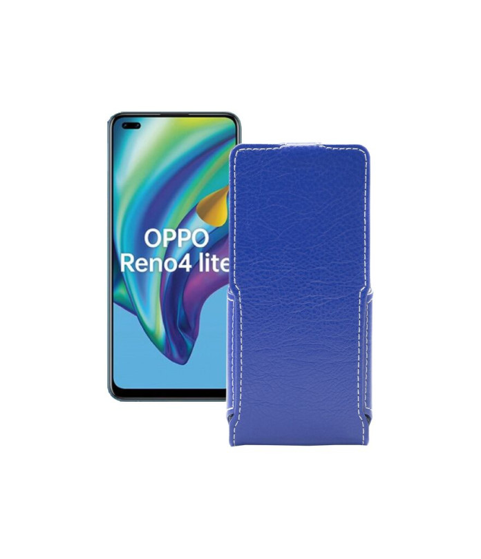 Чохол-флип з екошкіри для телефону OPPO Reno 4 lite