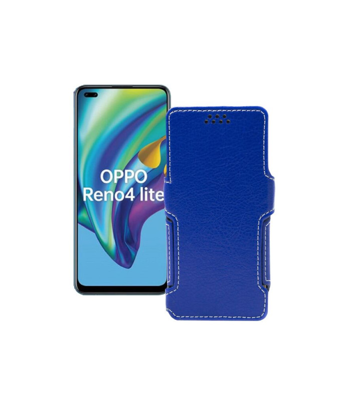 Чохол-книжка з екошкіри для телефону OPPO Reno 4 lite