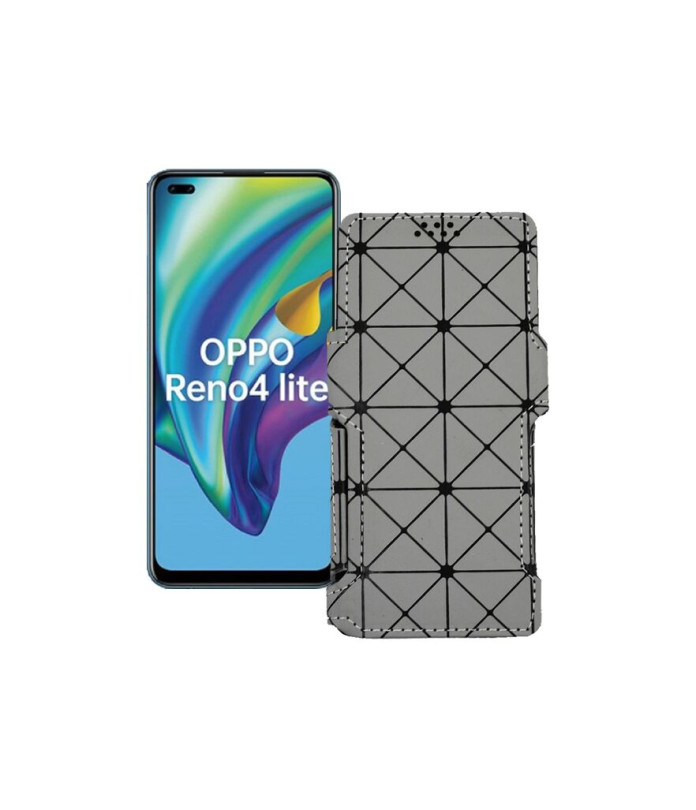 Чохол-книжка з екошкіри для телефону OPPO Reno 4 lite