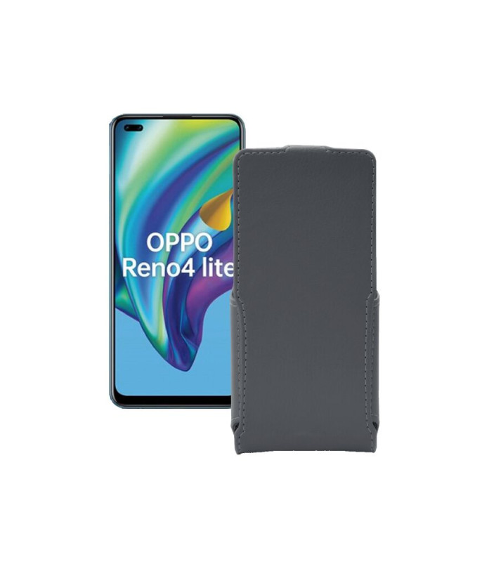 Чохол-флип з екошкіри для телефону OPPO Reno 4 lite