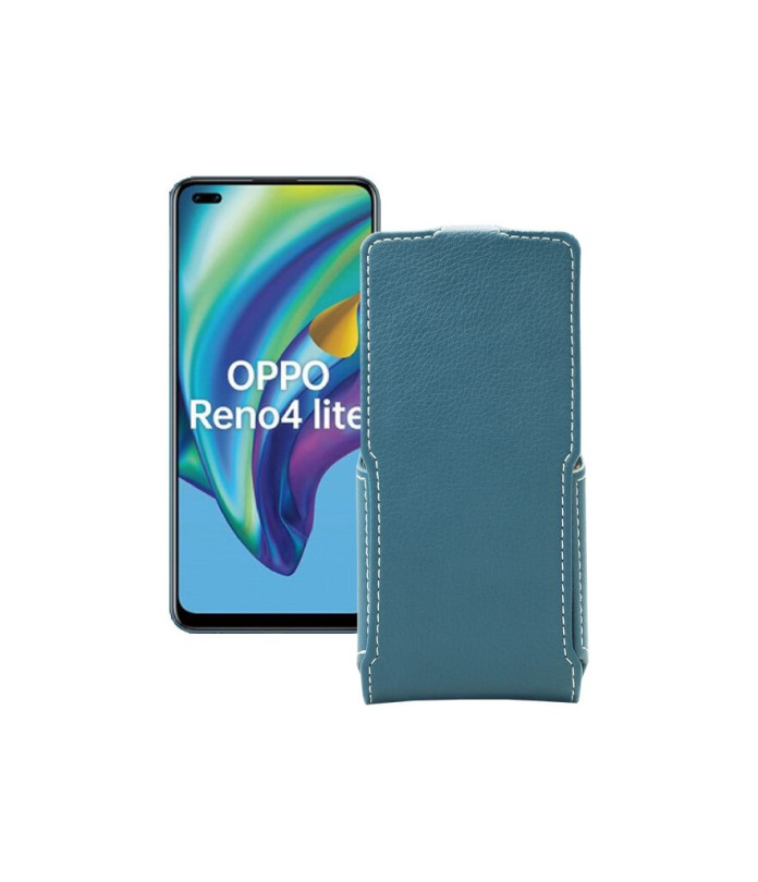 Чохол-флип з екошкіри для телефону OPPO Reno 4 lite