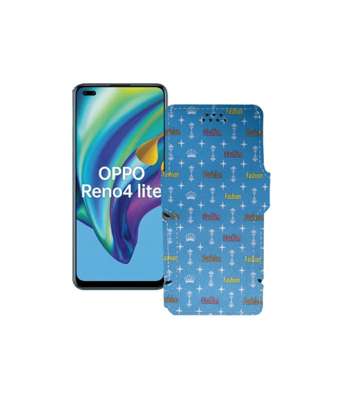 Чохол-книжка з екошкіри для телефону OPPO Reno 4 lite