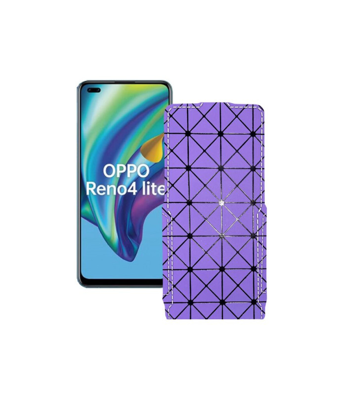 Чохол-флип з екошкіри для телефону OPPO Reno 4 lite