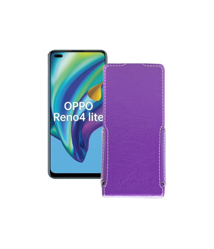 Чохол-флип з екошкіри для телефону OPPO Reno 4 lite