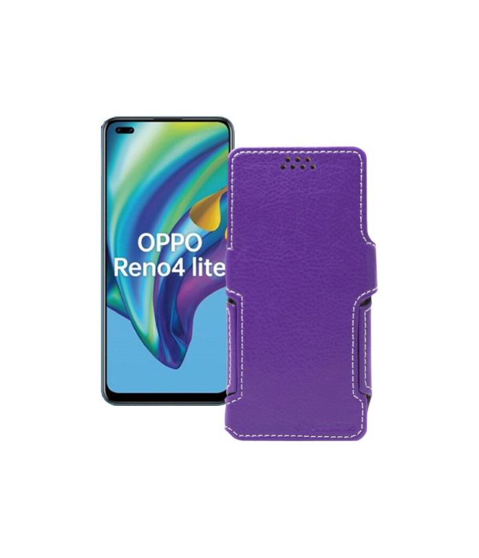 Чохол-книжка з екошкіри для телефону OPPO Reno 4 lite