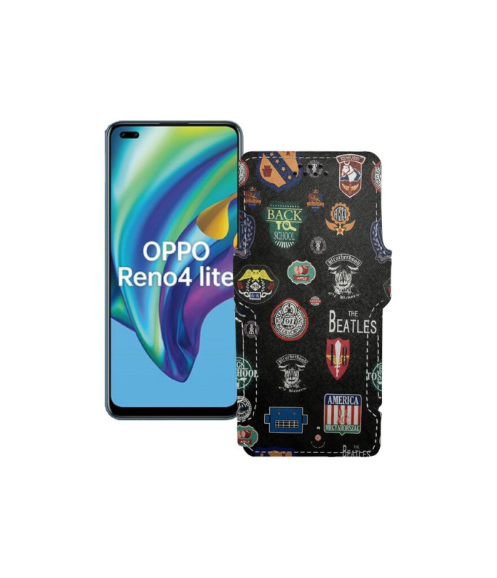 Чохол-книжка з екошкіри для телефону OPPO Reno 4 lite