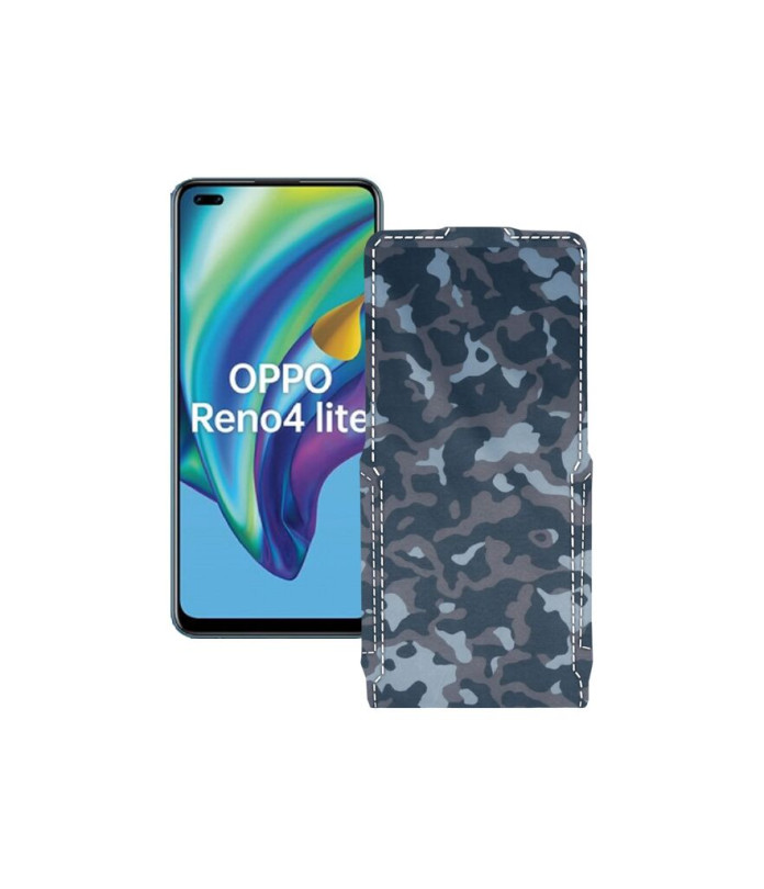 Чохол-флип з екошкіри для телефону OPPO Reno 4 lite