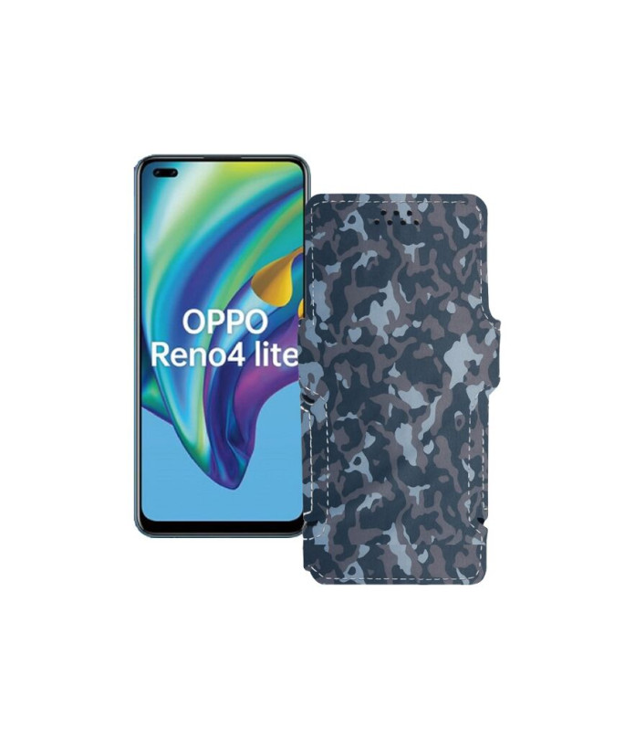 Чохол-книжка з екошкіри для телефону OPPO Reno 4 lite