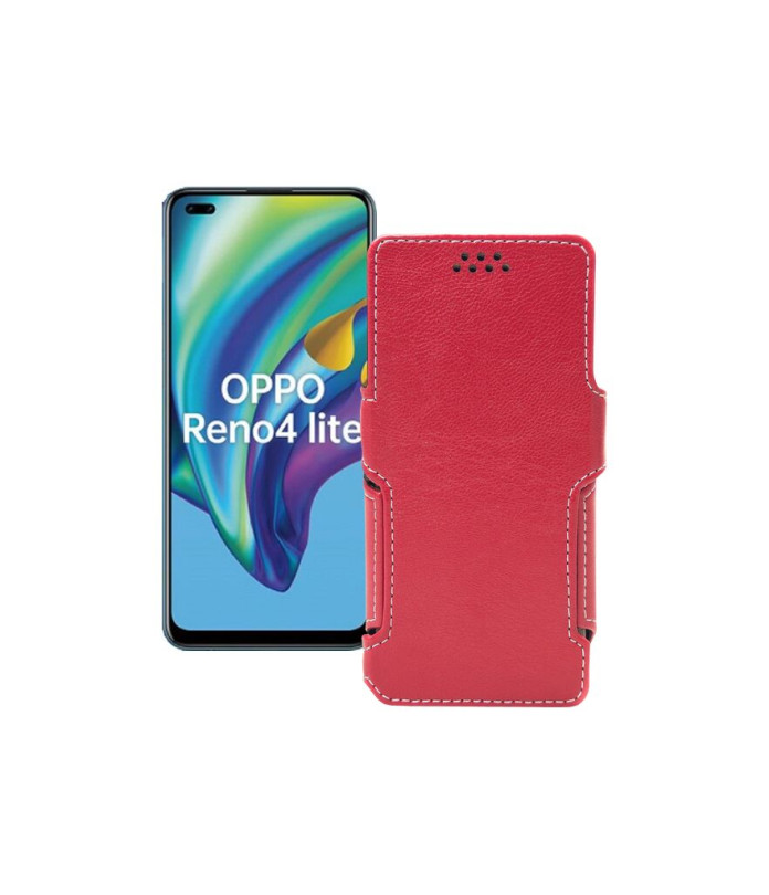 Чохол-книжка з екошкіри для телефону OPPO Reno 4 lite