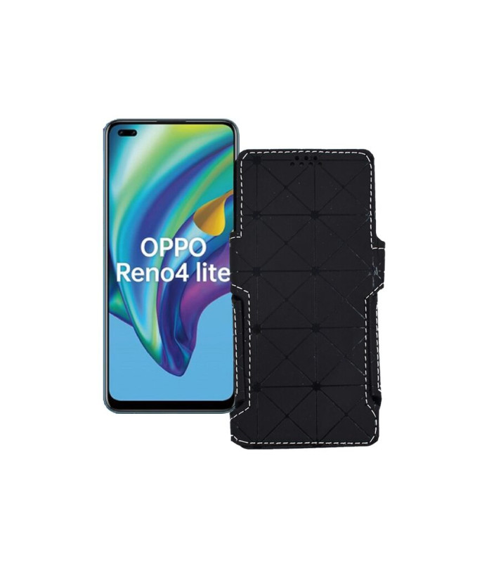 Чохол-книжка з екошкіри для телефону OPPO Reno 4 lite