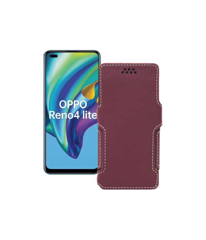 Чохол-книжка з екошкіри для телефону OPPO Reno 4 lite