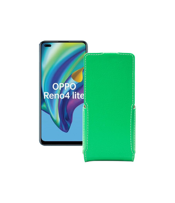 Чохол-флип з екошкіри для телефону OPPO Reno 4 lite