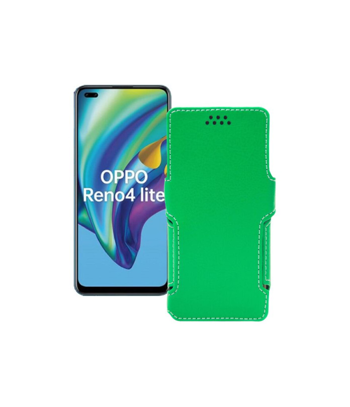 Чохол-книжка з екошкіри для телефону OPPO Reno 4 lite