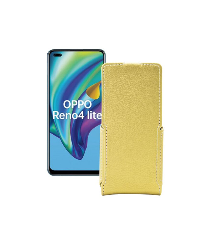 Чохол-флип з екошкіри для телефону OPPO Reno 4 lite