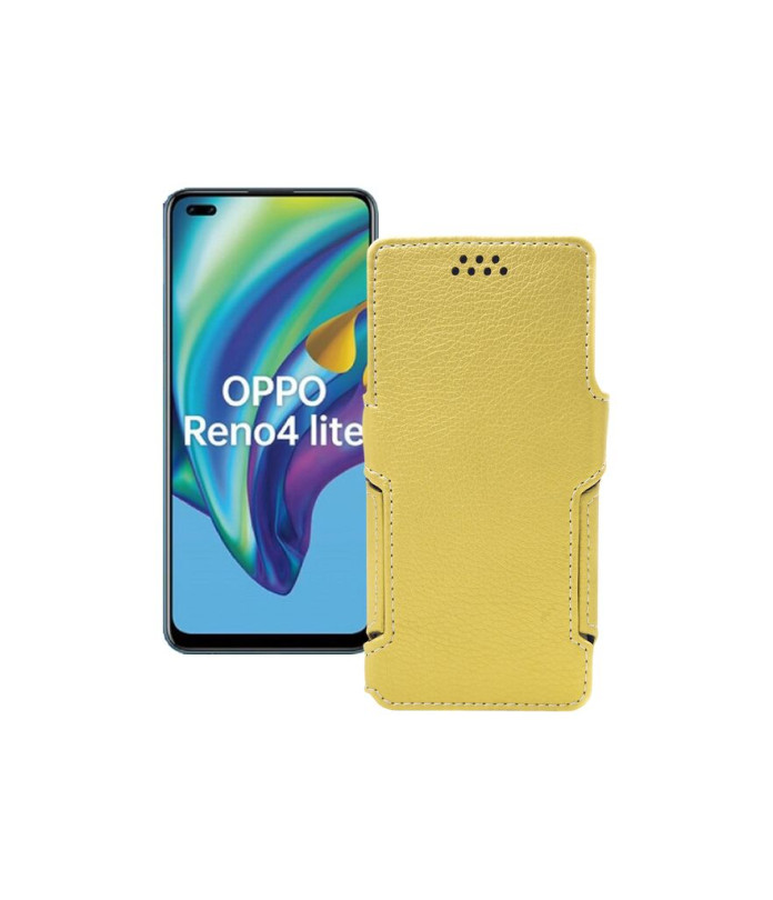 Чохол-книжка з екошкіри для телефону OPPO Reno 4 lite