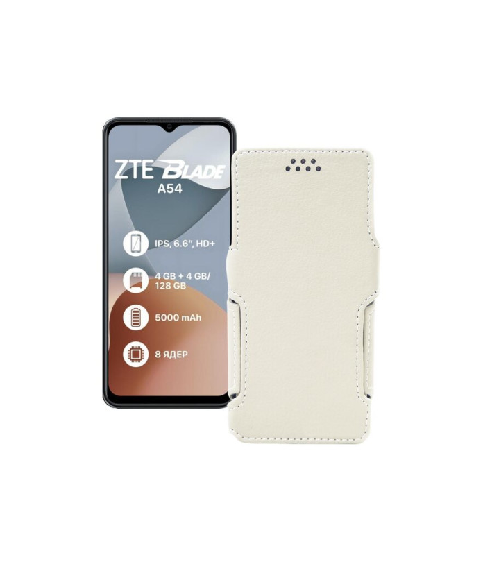 Чохол-книжка з екошкіри для телефону ZTE Blade A54