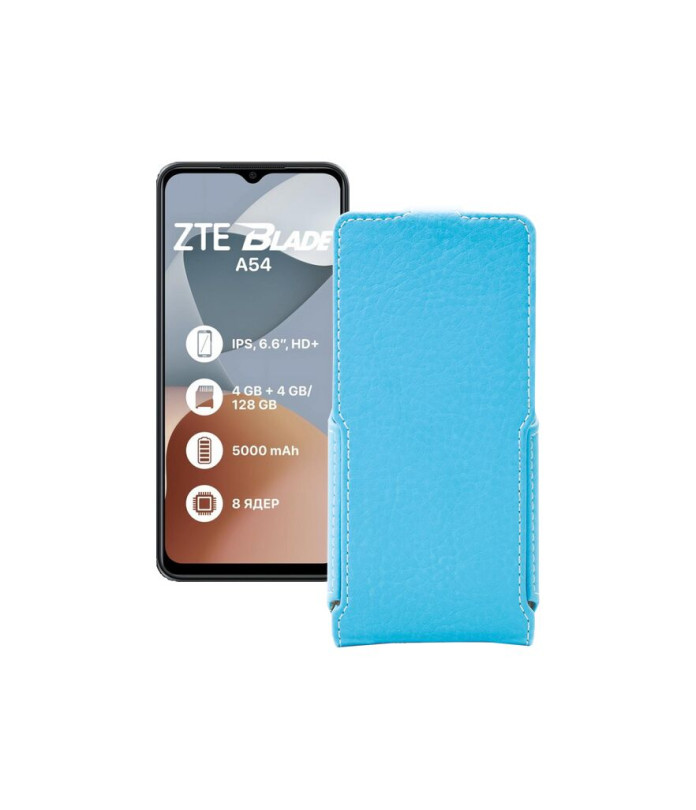 Чохол-флип з екошкіри для телефону ZTE Blade A54