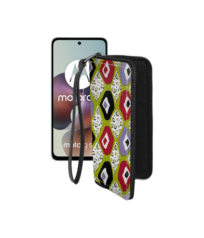 Чохол-гаманець з екошкіри для телефону Motorola Moto G56