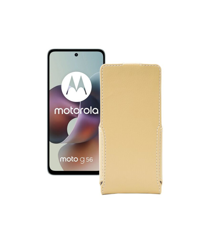 Чохол-флип з екошкіри для телефону Motorola Moto G56