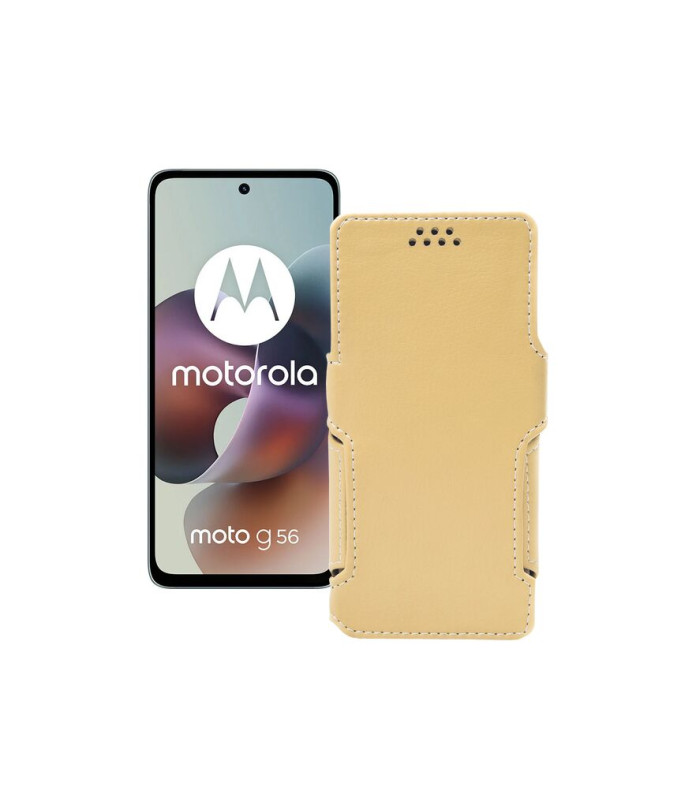 Чохол-книжка з екошкіри для телефону Motorola Moto G56