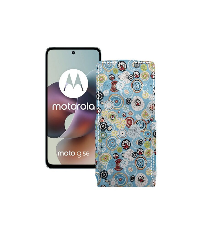 Чохол-флип з екошкіри для телефону Motorola Moto G56