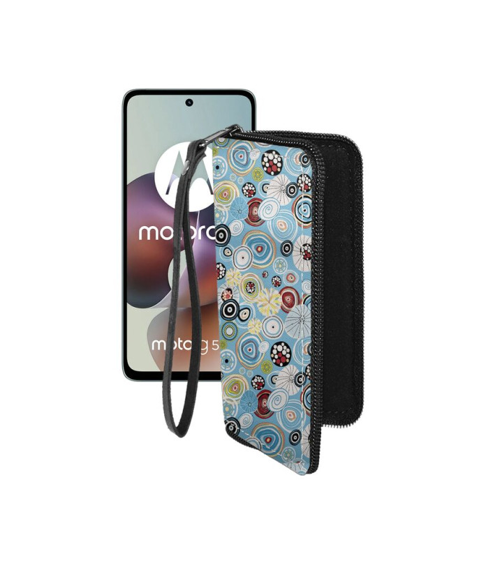 Чохол-гаманець з екошкіри для телефону Motorola Moto G56