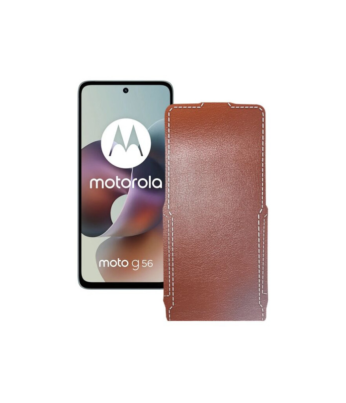 Чохол-флип з екошкіри для телефону Motorola Moto G56