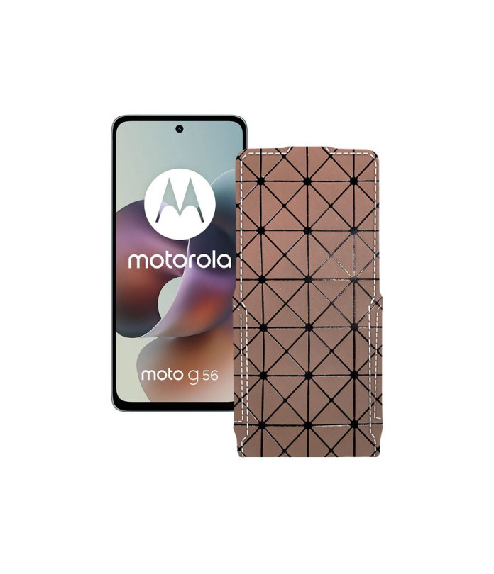 Чохол-флип з екошкіри для телефону Motorola Moto G56