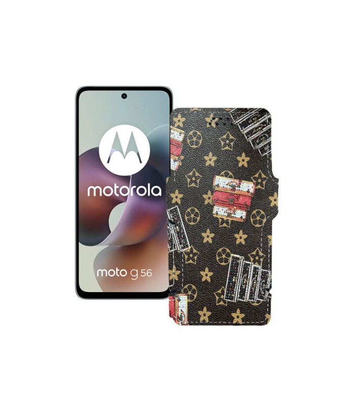 Чохол-книжка з екошкіри для телефону Motorola Moto G56