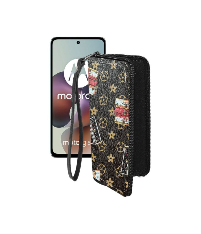 Чохол-гаманець з екошкіри для телефону Motorola Moto G56