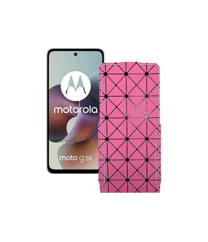 Чохол-флип з екошкіри для телефону Motorola Moto G56