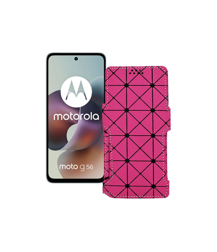 Чохол-книжка з екошкіри для телефону Motorola Moto G56