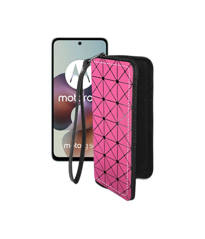 Чохол-гаманець з екошкіри для телефону Motorola Moto G56