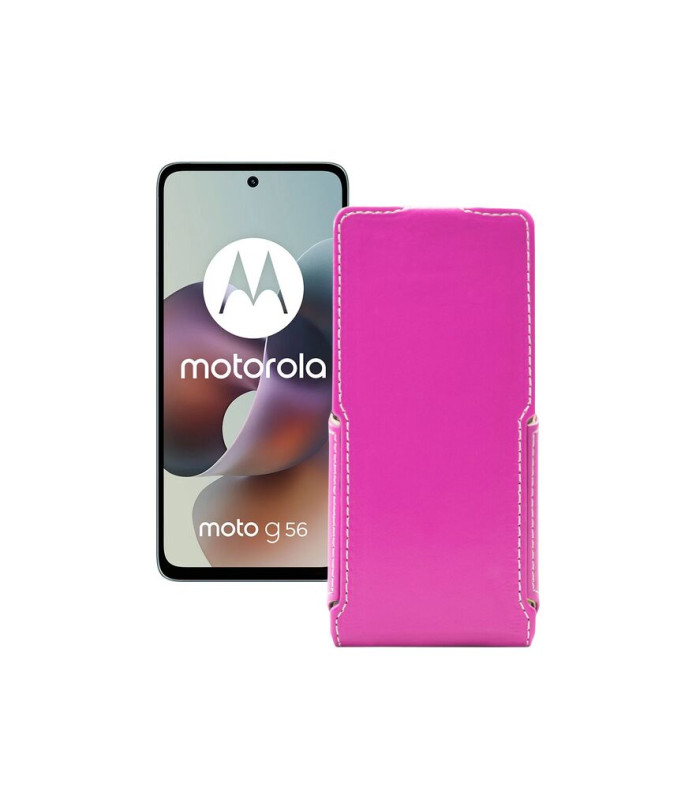 Чохол-флип з екошкіри для телефону Motorola Moto G56