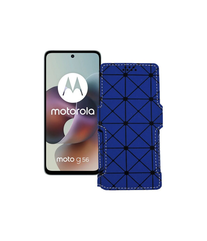 Чохол-книжка з екошкіри для телефону Motorola Moto G56