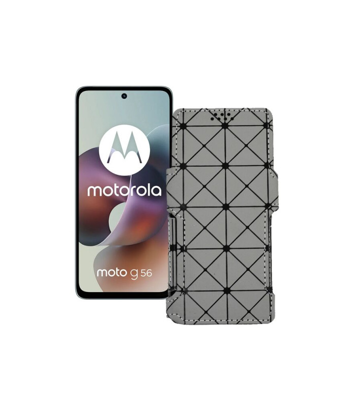 Чохол-книжка з екошкіри для телефону Motorola Moto G56