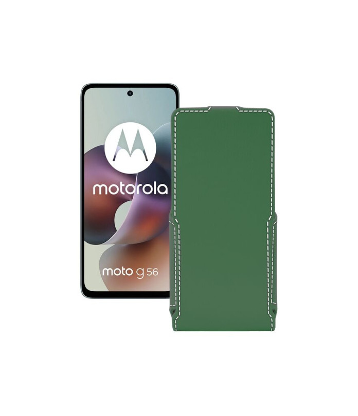 Чохол-флип з екошкіри для телефону Motorola Moto G56