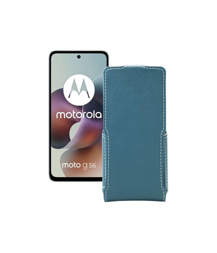 Чохол-флип з екошкіри для телефону Motorola Moto G56